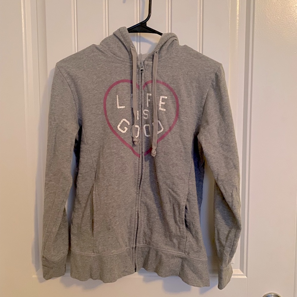 Life is good zip-up